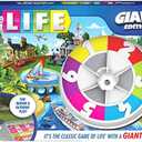 The Game of Life, Giant Edition Family Board Game Indoor/Outdoor Fun Game with Big Oversized Gameboard Cards Spinner, for Adults and Kids Ages 8 and up
