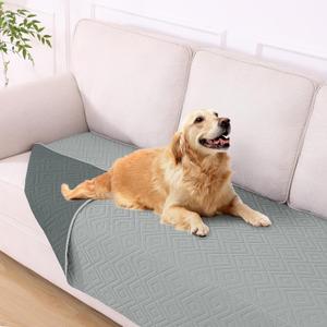 hyha Waterproof Dog Blanket, Soft Dog Bed Cover Pet Blankets, Waterproof Sofa Couch Cover for Dogs Washable, Reversible Pet Couch Covers for Sofa Furniture (40x80 Inch, Grey/Dark Grey)