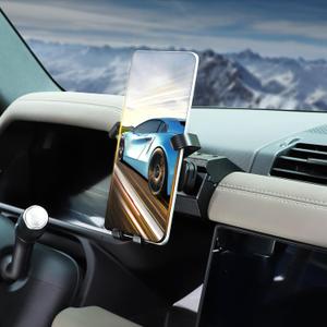 Phone Holder Compatible with Land Rover Defender 90 110 130 2020-2025, 360 Adjustable Dash Phone Mount Holder for All Smartphones (A Style)