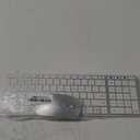 seenda Bluetooth Keyboard and Mouse Combo for Mac, SKM64-2 Rechargeable Slim Wireless Keyboard Mouse Compact, 3 Multi-Device Connection, Compatible for Mac, MacBook Pro/Air, iPad, iPhone, White Silver