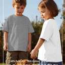 Halfchet 3 Pack Toddler Boys Short Sleeve Shirts Oversized Crew Neck T Shirts Baby Loose Fit Tees Summer Basic Tops 18M-5T