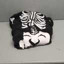 Spooktacular Creations Skeleton Costume - Unisex Adult Pajamas Plush Hoodie for Halloween and Themed Parties, XL