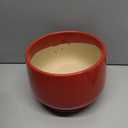 G EPGardening Ceramic Plant Pots - 9 Inch Flower pots for Indoor Outdoor Plant, Round Planter with Drainage and Saucer, Modern Home Decor, Gift for Women Men, Red