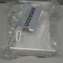 OPNICE Clear Acrylic Desk Organizers and Accessories, Dual Monitor Stand Riser with Drawer, Desk Shelf Computer Racks for Office Workspace Organizers, Desktop Organization (Transparent)