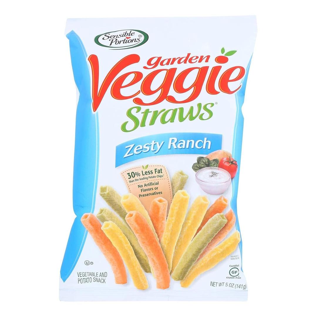 Sensible Portions Zesty Ranch Veggie Straw, 5 Ounce - 12 per case. BBD 01/27/26