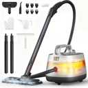Steam Cleaner, 293F 58 PSI Powerful Multipurpose Handheld Steam Mop for Home Use, 21 Attachments, 50Oz Capacity, Heavy Duty Steamer for Carpets, Floors, Cars, Tiles, Crack Cleaning, Pearl