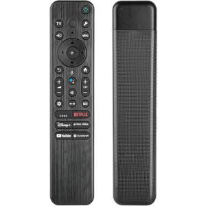 RMF-TX810U Voice Remote Control Compatible with Sony 4K Ultra HD TV R-55A80CL XR-55A80L KD-65X77L KD-65X77CL KD-43X77L KD-85X77L Replacement Controller with Netflix PrimeVideo YouTube Buttons