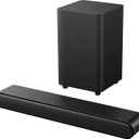 TCL 2.1ch Sound Bar with Wireless Subwoofer (S4210, 2023 Model), Dolby Audio, DTS Virtual:X, Bluetooth, Voice Assistant Input, Wall Mount and HDMI Cable Included