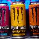 Monster Energy Rehab LPWBT, Variety Pack, Energy Iced Tea, 15.5 Ounce | Pack of 15