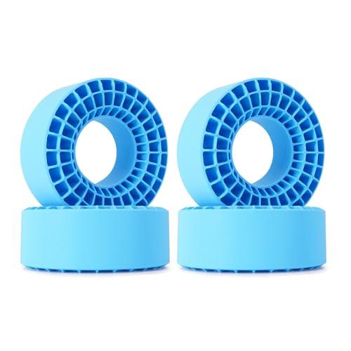 INJORA 2PCS Silicone Rubber Insert Foam for 146-149mm (5.75" OD) 2.2" Tires(Blue)