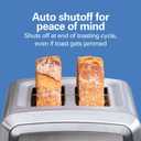 Hamilton Beach 2 Slice Toaster with Extra-Wide Slots, Bagel Setting, Toast Boost, Slide-Out Crumb Tray, Auto-Shutoff & Cancel Button, Defrost Function, Stainless Steel (22794)