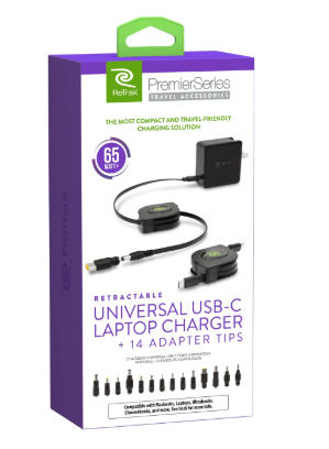 Retractable Universal USB C Laptop Charger