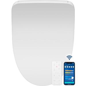 Bio Bidet BB1200 Elongated Smart Bidet, Warm Water Wash, Heated Seat & Dryer, App & Remote Control