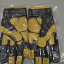 JUMPHIGH Mens Work Gloves, Synthetic Leather Mechanic Gloves, Utility, Touchscreen, Multipurpose, Construction, Warehouse, Truck Driving (L)
