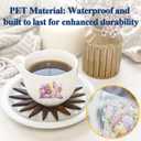 3 x MARCADORUS Scrapbook Stickers, 20 Sheets Flower Stickers, Scarpbook Supplies Tulips, Roses, Rabbits, Birds & Floral Illustrations for Planners, Journaling Supplies for Holidays & Occasions. (5.7 x 8.2 Inch, 20 Sheets, Cozy Blue)