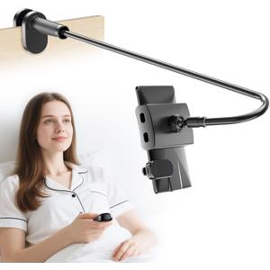 Kefotic Gooseneck Tablet Holder for Kindle Reading in Bed with Page Turner Remote, Hands Free Desk Bedside Lazy Arm Stand for Kindle Accessories, Gifts for Readers