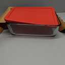 Pyrex Simply Store Glass Food Storage Container, Snug Fit Non-Toxic Plastic BPA-Free Lids, Freezer Dishwasher Microwave Safe, 11 Cup