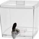 CreativeWare Beverage Dispenser with No Base Sleeve, 1.5 Gallon, Clear