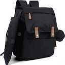 SKOPS Multifunctional Diaper Bag Backpack  Large Capacity Travel Baby Bag with Changing Pad and Insulated Pockets  Waterproof Maternity Baby Bag for Boys Girls with Stroller Straps & Pacifier Case (Black)