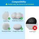 PlusAcc Wall Mount for Pop - Sturdy Clear Stand Shelf for Pop & Dot 5 & Homepod Mini, Space Saving Wall Holder Bracket, Built-in Cable Management