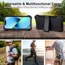 Black Case for iPhone 13 Case with Belt Clip Holster, Heavy Duty iPhone 13 Cases Protective, Shockproof Defender Phone Cover for iPhone13 6.1 inch