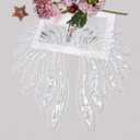 2Pairs/4pcs Golden Silver Wings Hand Stitched Sequin Beading Embroidered Lace Applique for Party Wedding Dress Clothing Shoulder Accessories