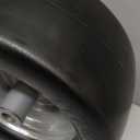 AR-PRO (2-Pack) 11x6.00-5 Flat Free Tire and Wheel - Universal 11x6-5 Solid Rubbe Riding Lawn Mower Tire with Rim - With 5.9"-8.1" Centered Hub and 3/4" Bushings - Fit Most Zero Turn Mowers (Silver(Smooth Tread))