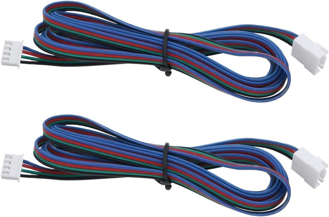 2pcs 3D Printer Stepper Motor Extension Cables XH2.54-4P Female to Male Terminal Connector Cables Compatible with Voron2.4