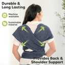 Baby Wrap Carrier - All in 1 Original Baby Carrier Newborn to Toddler Sling, Easy to Wear, Hands Free Bonding, Lightweight, Breathable Infant Wraps (Planets)