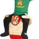 Morph Costumes Adults Piggyback Funny Characters Ride on Halloween Costumes for Adults (Beige and Red, One Size)