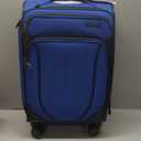 American Tourister 4 KIX 2.0 Expandable Softside Luggage with Spinner Wheels, 20 Spinner, Classic Blue 