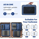 Compression Packing Cubes for Travel, Lightweight Vacation Travel Essentials, Travel Accessories for Suitcase Organizer Bags Set, Durable Luggage Organizer