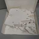 5 Pack Christmas Paper Snowflake Lanterns, Christmas Paper Star Lantern with LED Light White Hanging Lamp Ornaments for Xmas Tree New Year Winter Frozen Weddings Birthday Holiday Party Decorations