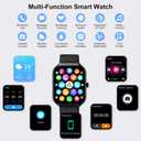 Jugeman Smart Watch for Men Women (Answer/Make Calls), 1.96"HD Smartwatch 113+ Sport Modes, New Activity Tracker with Heart Rate/Sleep Monitor Pedometer, IP68 Waterproof Fitness Watch for Android iOS