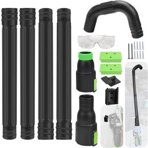 Gutter Cleaning Attachment Replaces AGC1000 Cleaning Kit & Mounting Bracket Kit for EGO 530CFM 580CFM 575CFM 650CFM 615CFM LBX6000, W/Battery Holders - Easily Clear Leaves And Debris From Gutters