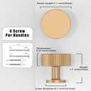 10 Pack Champagne Bronze Cabinet Knobs 1-1/10 Inch(28mm) Single Hole Cabinet Pulls Round Kitchen Cabinet Knobs Drawer Knobs
