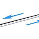 Suction Cup Extendable 17-29" Stainless Steel Towel Bar (Chrome Plating)