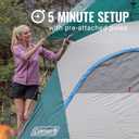 Coleman Skydome Tent with 5 Minute Setup, 2/4/6/8-Person Weatherproof Tent with Rainfly & Carry Bag, 20% More Headroom Than Traditional Canopies