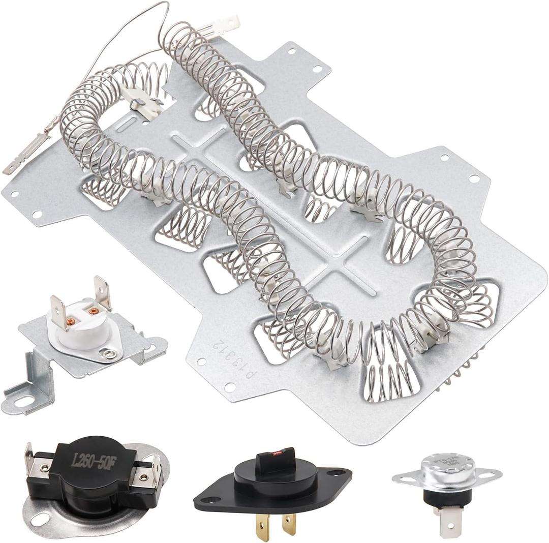 Dryer Heating Element Kit Replace for Samsung DV42H5400EW/A3 DV42H5600EP/A3 DV456EWHDSU/AA DV407AEW/XAA DV409AEW/XAA DV448AEP/XAA DV448AEW/XAA DV433ETGJWR/A1 DV410AEW/XAA DV410AER/XAA