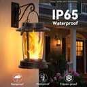 WdtPro 4 Pack Solar Lanterns Outdoor Waterproof, Upgraded Flickering Flame Solar Lights Outdoor, Solar Powered Lanterns Decorative, Hanging Solar Lantern for Patio Garden Yard Path Porch Tree Decor