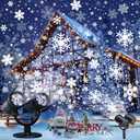 Snowflake Projector Lights, Christmas Decorations Lighting Projector, with Timer Dynamic Led Snow Lamp, for Holiday New Year Party Garden Patio Yard Outdoor Indoor Xmas Decor