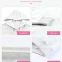 Dokotoo Womens 2025 Hoodies Button Collar Drawstring Hooded Pullover Sweatshirt Casual Long Sleeve Tops Shirts (White), Small