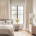 MIULEE Back Tab Cream Beige Curtains 120 Inch Long 2 Panels Set for Living Room Bedroom, Ivory Rod Pocket/Pinch Pleated Light Blocking Extra Long Thermal Insulated Room Darkening Blackout Drapes, 52"W x 120"L