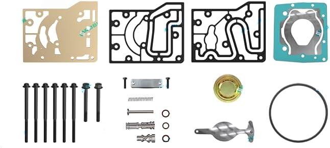 Air Brake Compressor Repair Kit with The Plate Kit for PACCAR MX13 / One Piston / 2121411/2139800 / 912 218 000 0/912 218 002 0