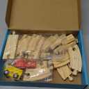 33Pcs Magnetic Wooden Train Set - Expandable Tracks Fit Thomas Brio - Educational Toy Fosters Imagination, Creativity, Logical Thinking, Ideal Birthday for Toddlers Kids Ages 3-6