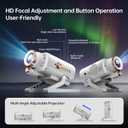 Homelist 3D Galaxy Sleep Aid Projector Light for Kids & Adults with White Noise & Bluetooth Speaker, 60 Scenes Star Projector Night Light for Bedroom Relaxation, Party, Birthday, Christmas, White