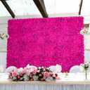 12pcs Flowers Wall Backdrop 16.5"x16.5" Artificial Floral Panels