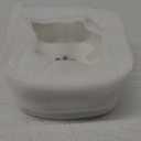 GDCZ Ceramics Raised Cat Small Dog Bowls with Heighten Metal Stand for Pet Food, 15 Ounces (White)