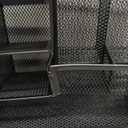 Marbrasse Mesh Pen Holder for Desk, Multi-Functional Pencil Organizer with Drawer, Desk Organizers and Accessories for Office Art Supplies (Black)