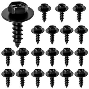 20PCS Bumper Cover Splash Shield Mud Guard Screw Bolt Liner Screw Bolt Replacement OEM#90159-60498 Wheel&Tire Mud Flaps&Splash Guards for Toyota Lexus Camry Highlander RAV4 ES GS LS RX (20 Pcs)